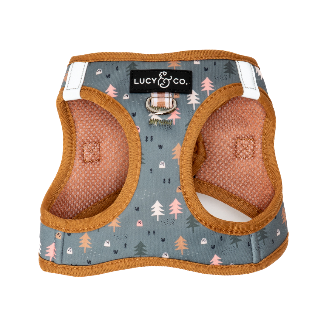 Lucy & Co. Step-in Cat Harness | Take a Hike Pattern