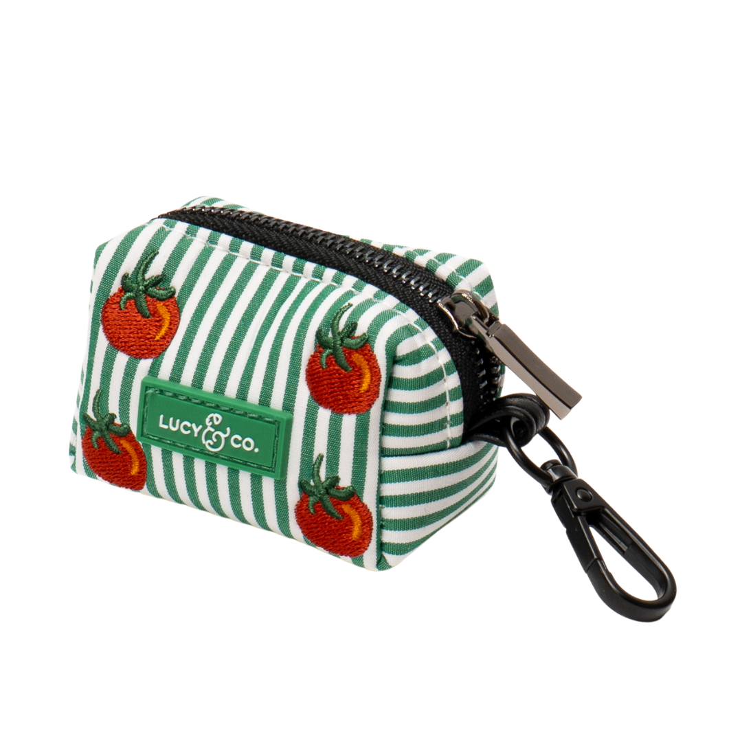 Tomato, Tomahto Embroidered Poop Bag Holder | Lucy & Co.