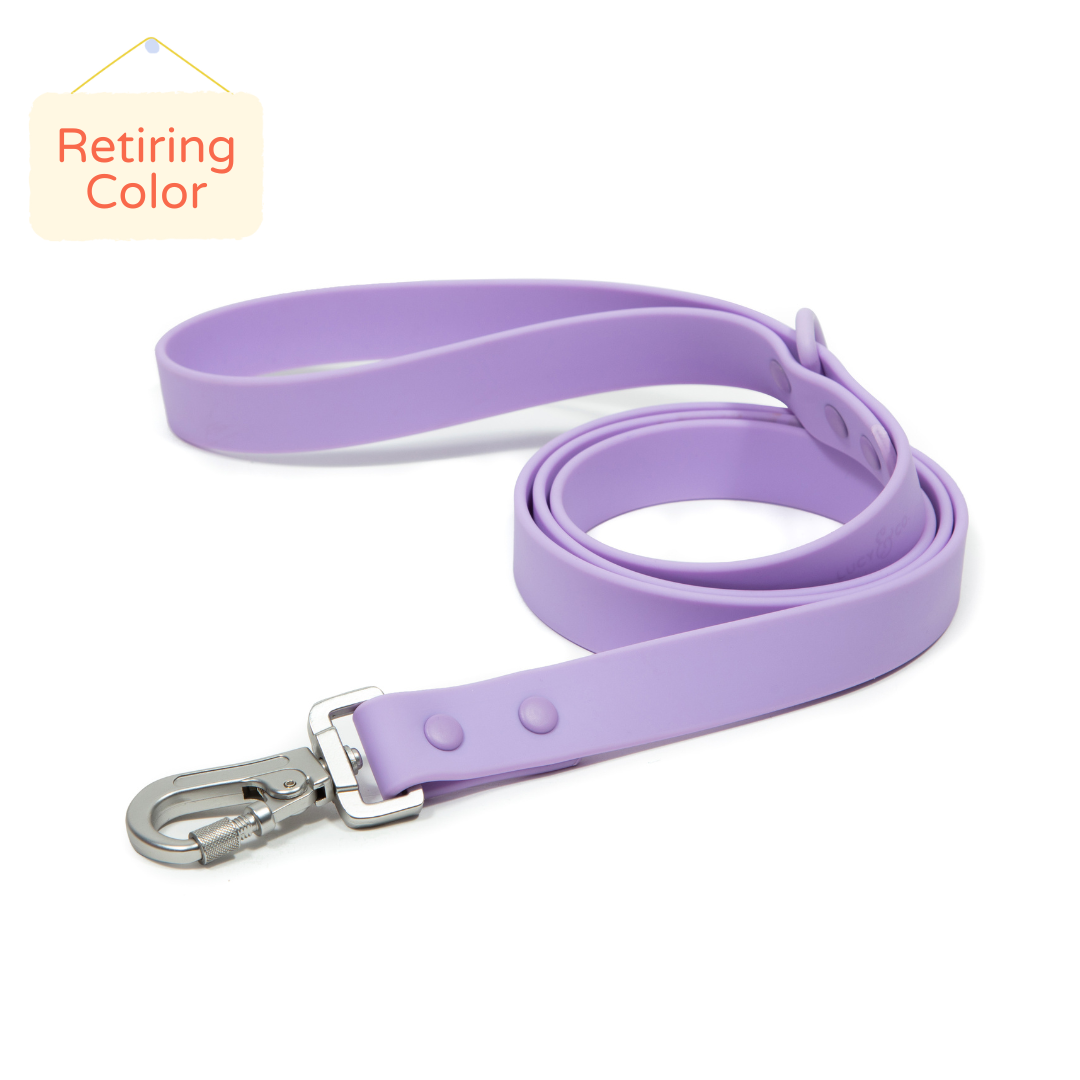 Lilac Waterproof PVC Leash