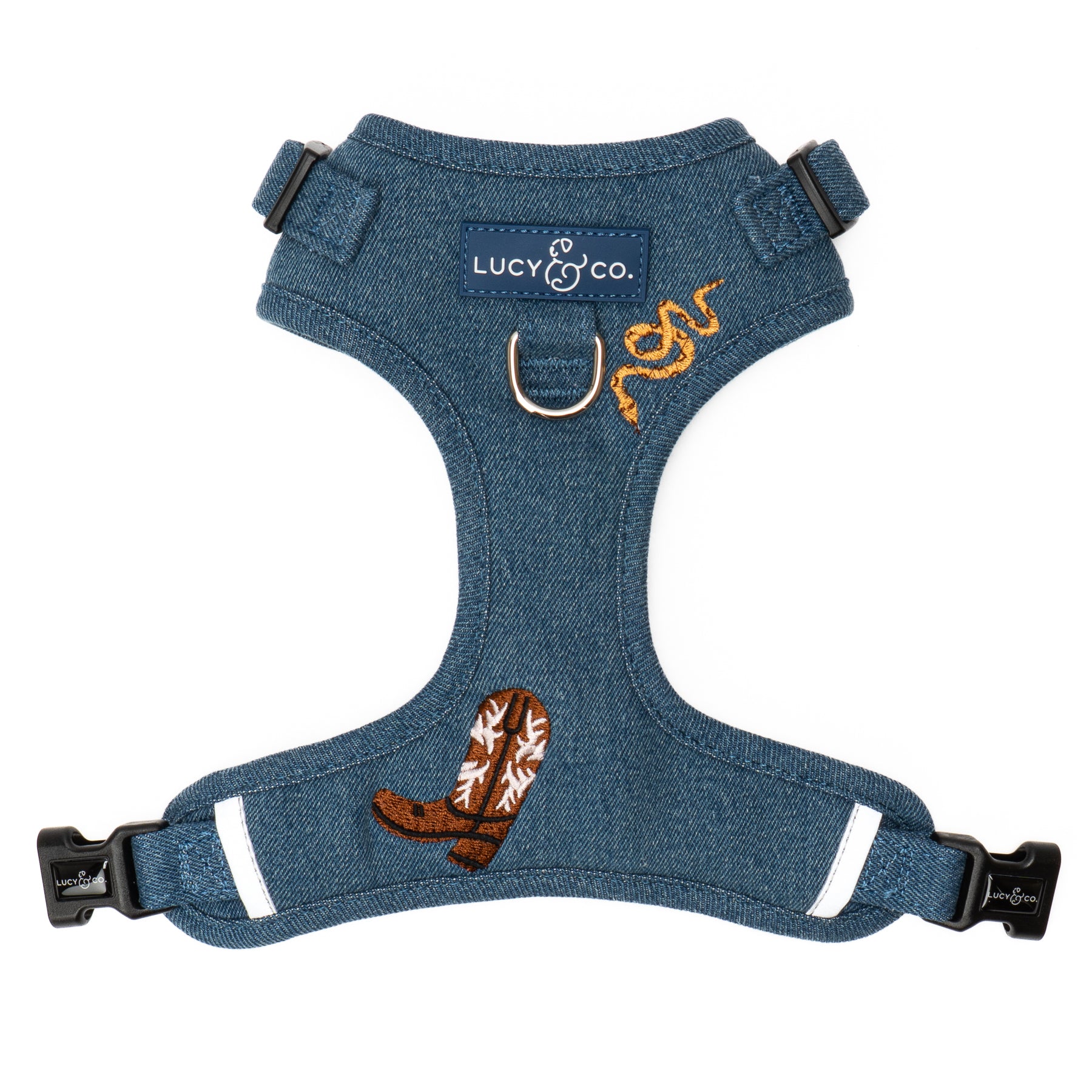 Lucy　0508 Giddy Up No-Pull Harness Denim No-Pull Harness | Lucy & Co.