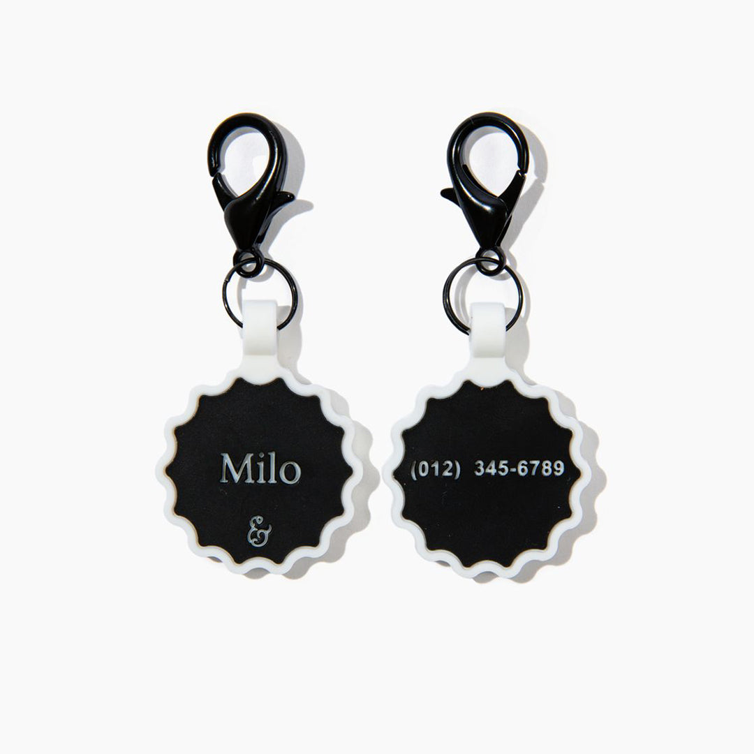 The Midnight Silicone Personalized ID Tag