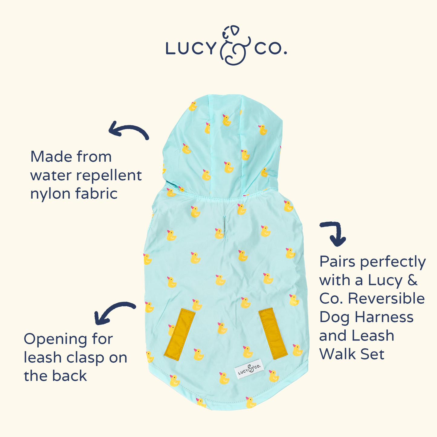 Lucky Ducky Reversible Raincoat