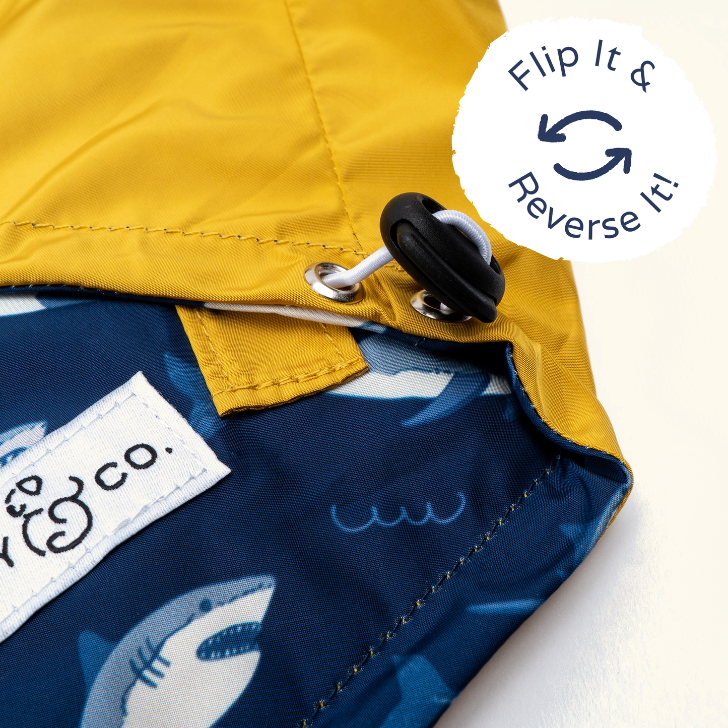 Shark Attack Reversible Raincoat