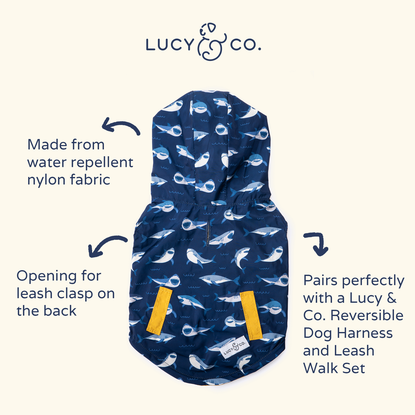 Shark Attack Reversible Raincoat