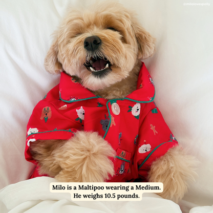 Happy Howlidays Pajamas + Human Eye Pillow