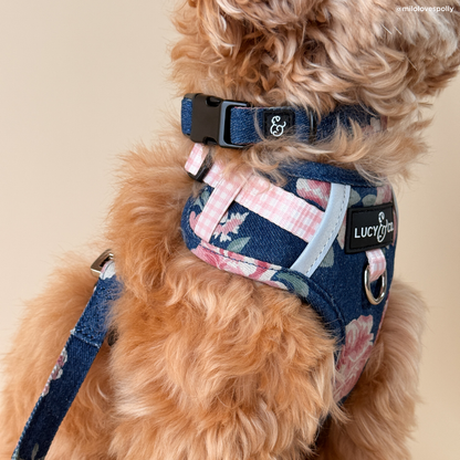 Smell the Roses Denim Collar