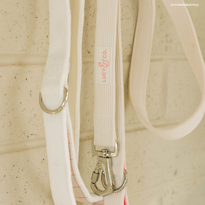 Ivory Corduroy Leash