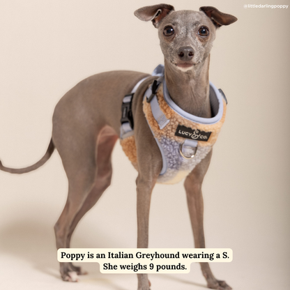 Blue Check Fleece No-Pull Harness