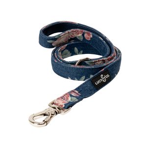 Smell the Roses Denim Leash