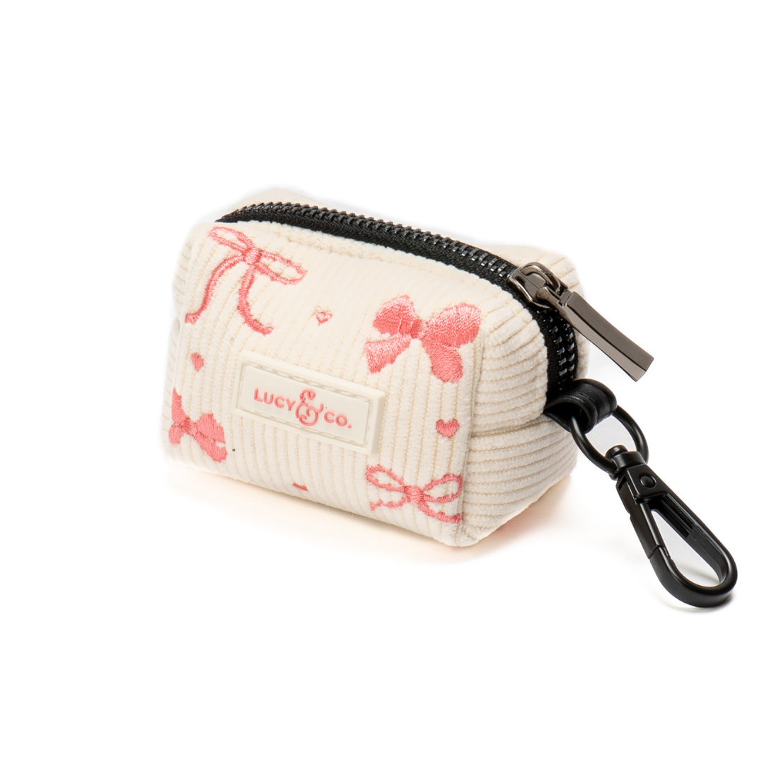 The Ever So Sweet Valentine's Day Corduroy Poop Bag Holder | Lucy & Co.
