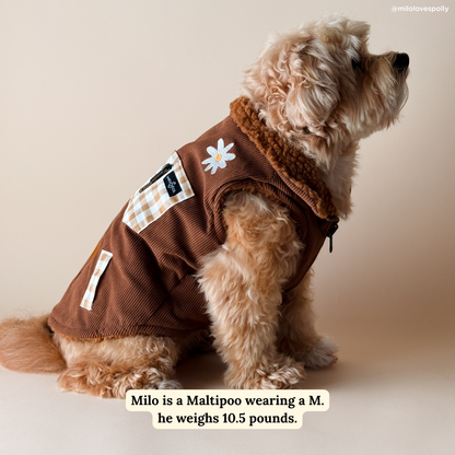 Chocolate Meadows Reversible Teddy Vest