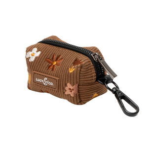 Chocolate Meadows Corduroy Poop Bag Holder