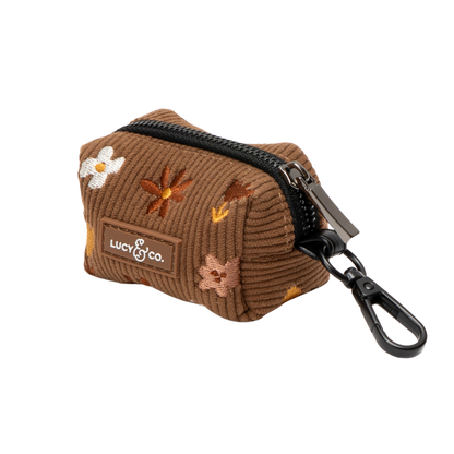 Chocolate Meadows Corduroy Poop Bag Holder
