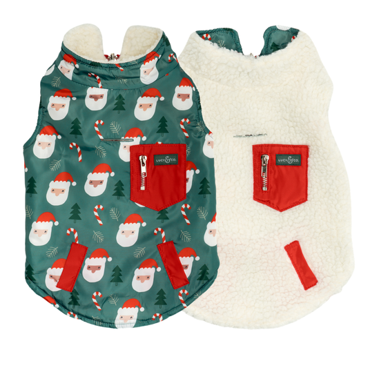 Santa Land Reversible Teddy Vest