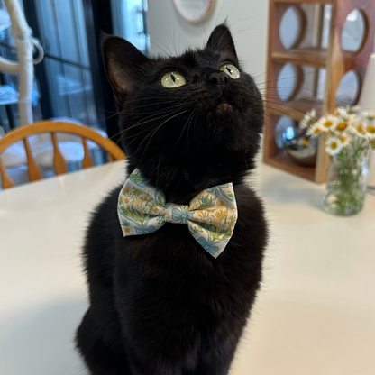 Sunshine and Daffodils (& Small Dog) Bow Tie