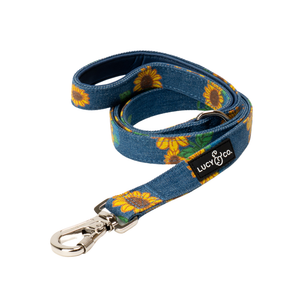 Sunflower Power Denim Leash