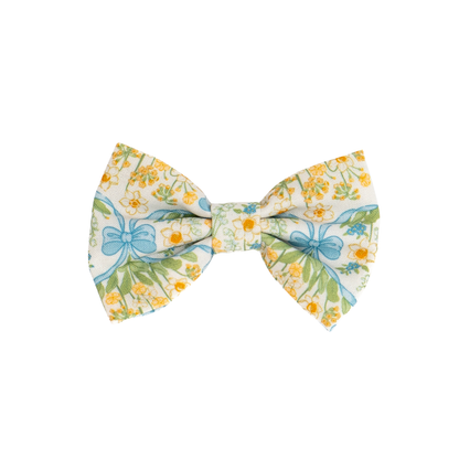 Sunshine and Daffodils (& Small Dog) Bow Tie
