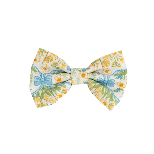 Sunshine and Daffodils (& Small Dog) Bow Tie