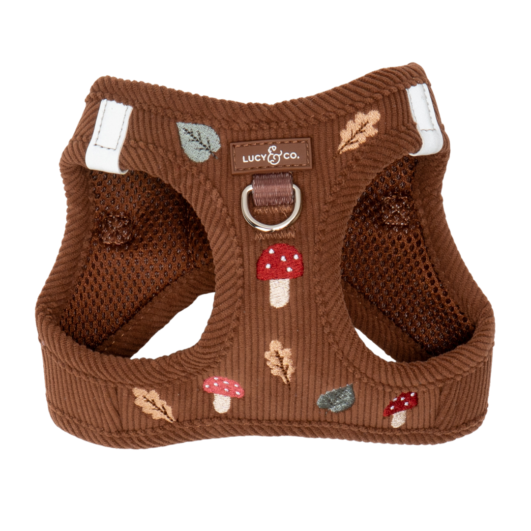 Woodland Wonder Corduroy Step-in Cat Harness