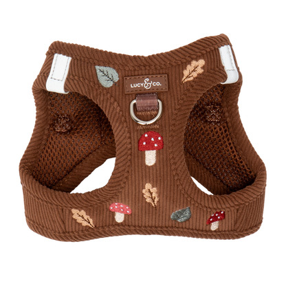 Woodland Wonder Corduroy Step-in Cat Harness