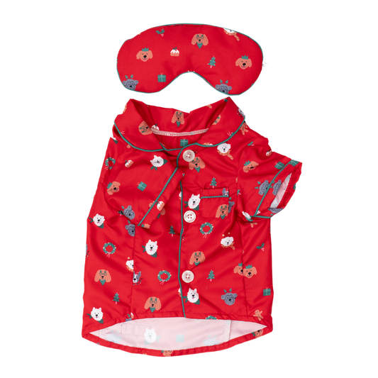 Happy Howlidays Pajamas + Human Eye Pillow