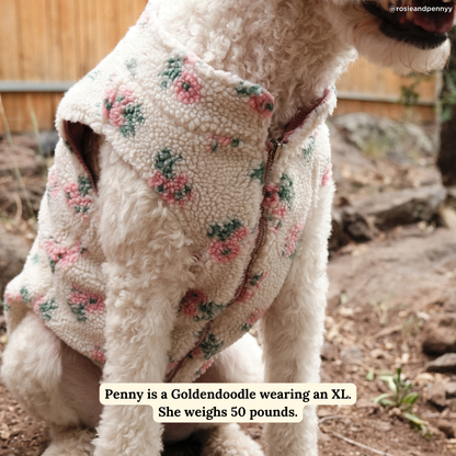 In Full Bloom Reversible Teddy Vest