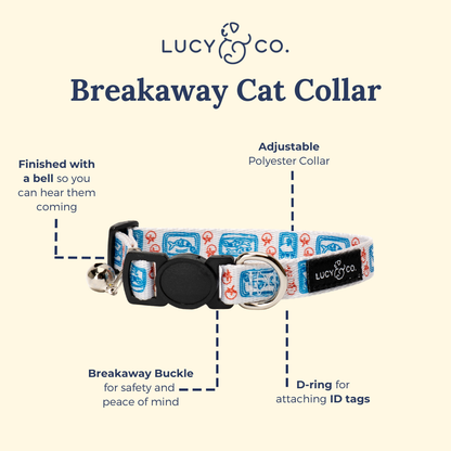 Tinned Fish Breakaway Cat Collar