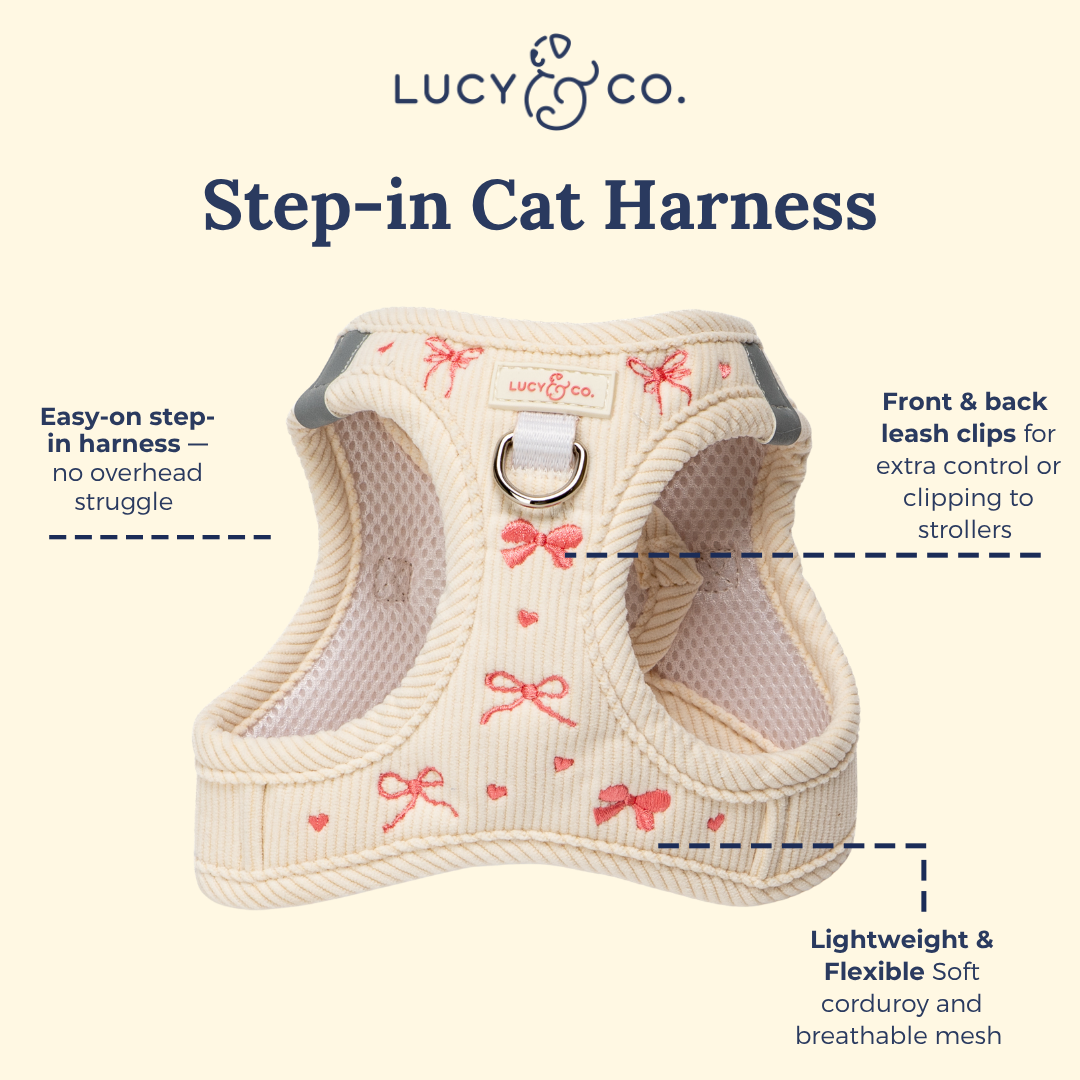 Ever So Sweet Corduroy Step-in Cat Harness