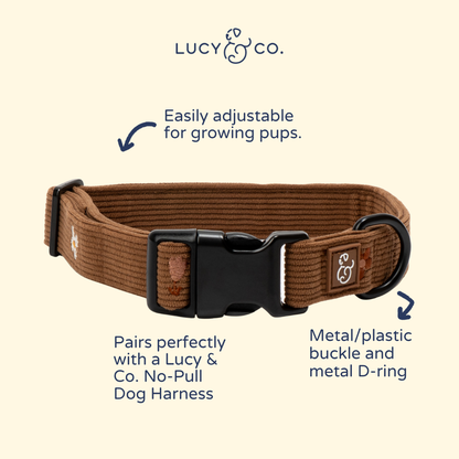 Chocolate Meadows Corduroy Collar