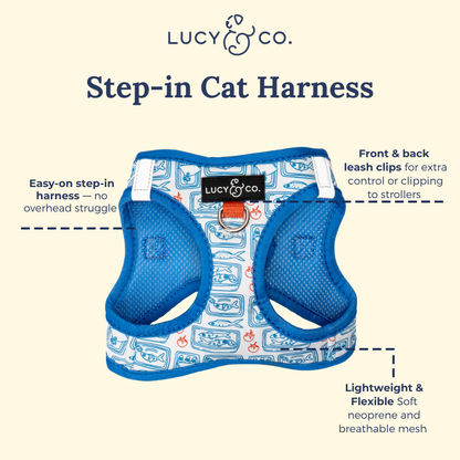 Tinned Fish Step-in Cat Harness