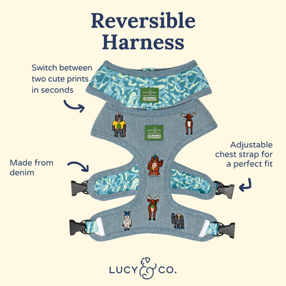 Lucy & Co. x Parks Project Adventures with Friends Reversible Harness