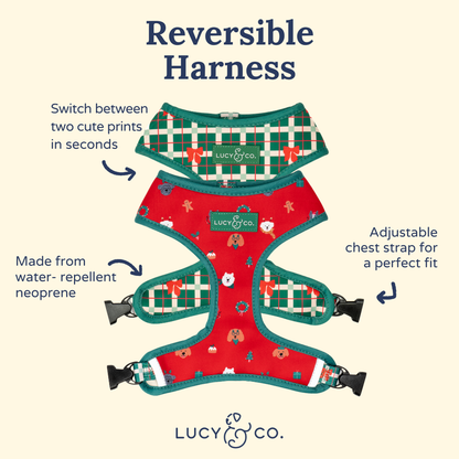 Happy Howlidays Reversible Harness