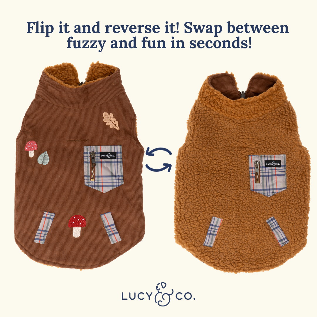 Woodland Wonder Reversible Teddy Vest