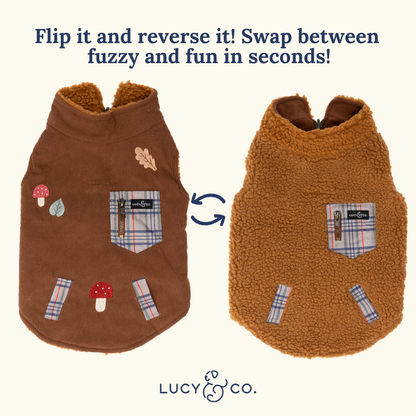Woodland Wonder Reversible Teddy Vest
