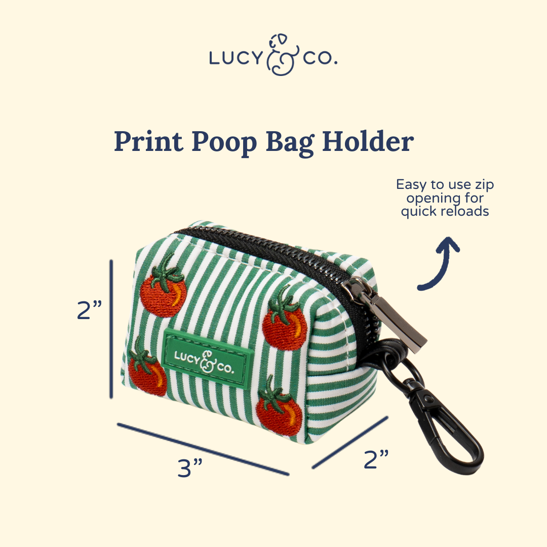 Tomato, Tomahto Embroidered Poop Bag Holder