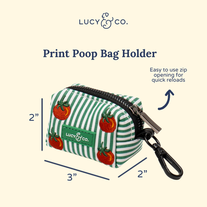 Tomato, Tomahto Embroidered Poop Bag Holder