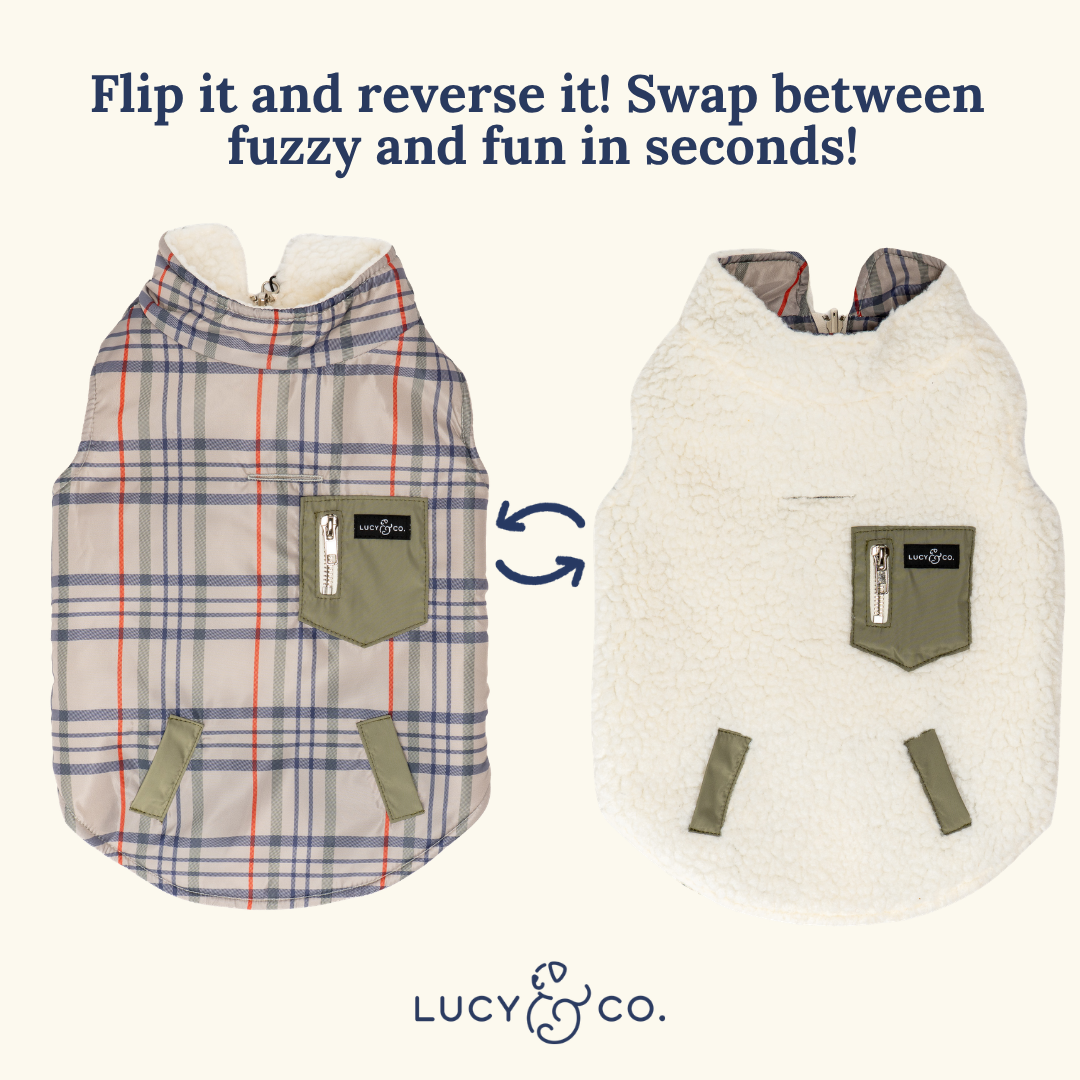Mad for Plaid Reversible Teddy Vest