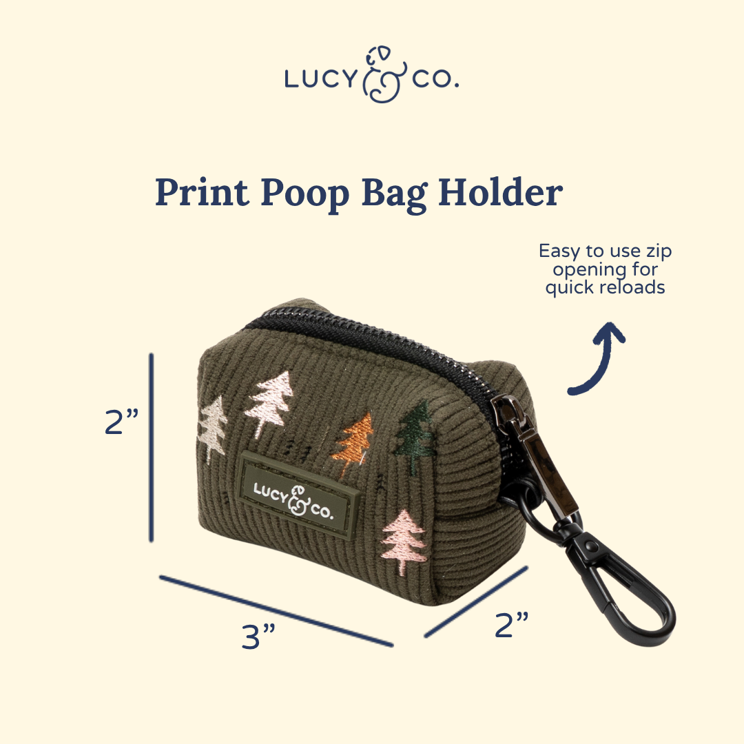 Take a Hike Corduroy Poop Bag Holder