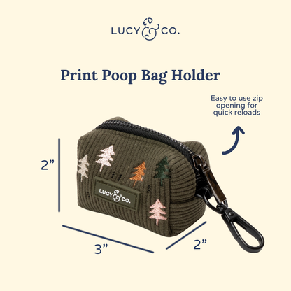 Take a Hike Corduroy Poop Bag Holder