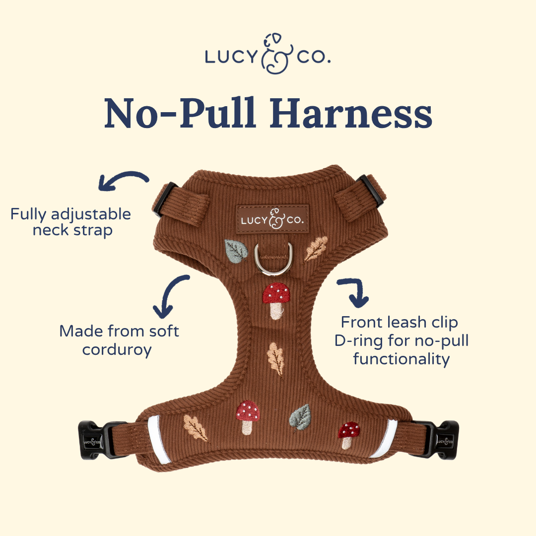Woodland Wonder Corduroy No-Pull Harness