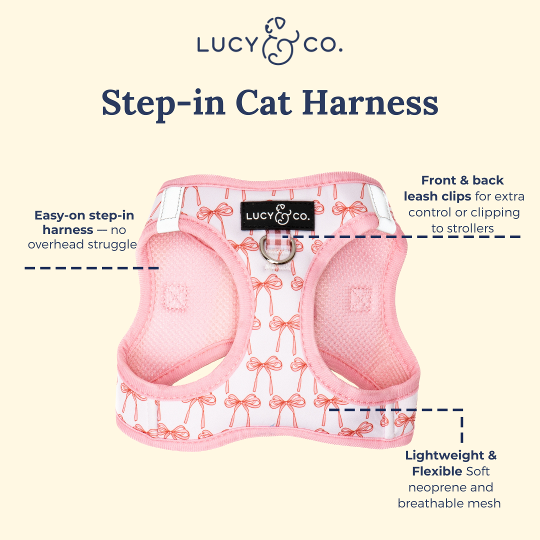 Take a Bow Step-in Cat Harness