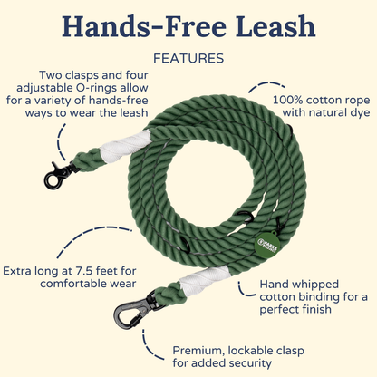 Fern Hands-Free Rope Leash