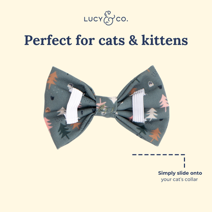 Take a Hike Cat (& Small Dog) Bow Tie