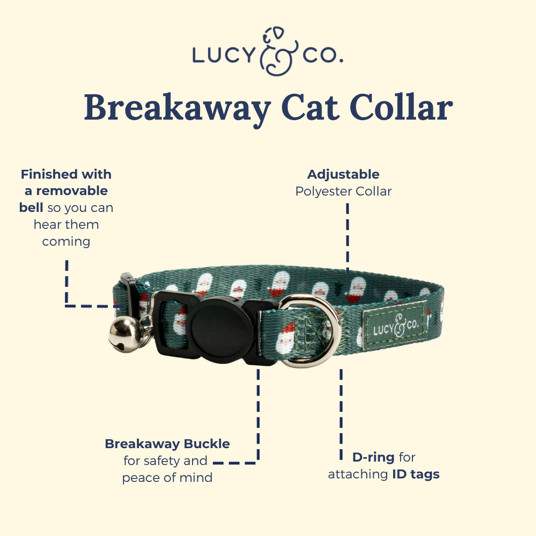 Santa Land Breakaway Cat Collar