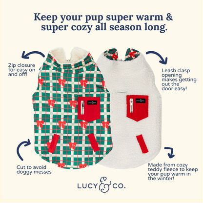 Happy Howlidays Reversible Teddy Vest