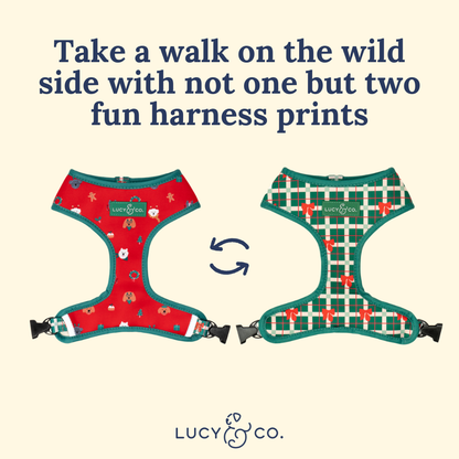 Happy Howlidays Reversible Harness