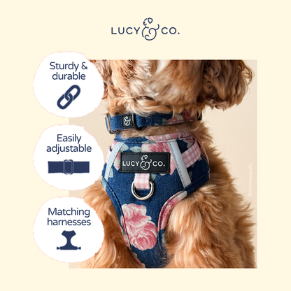 Smell the Roses Denim Collar