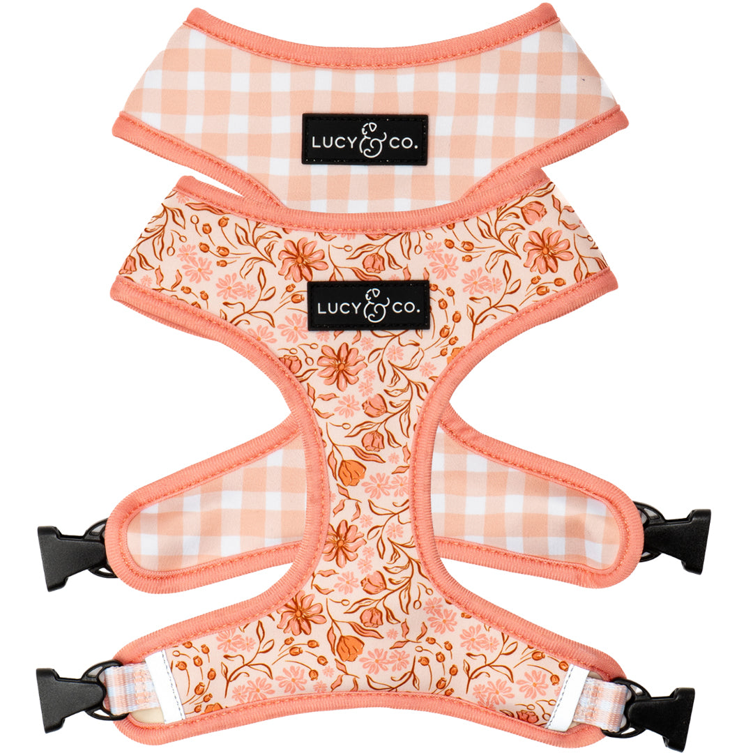 The Woodland Wildflowers Reversible Neoprene Harness | Lucy & Co.