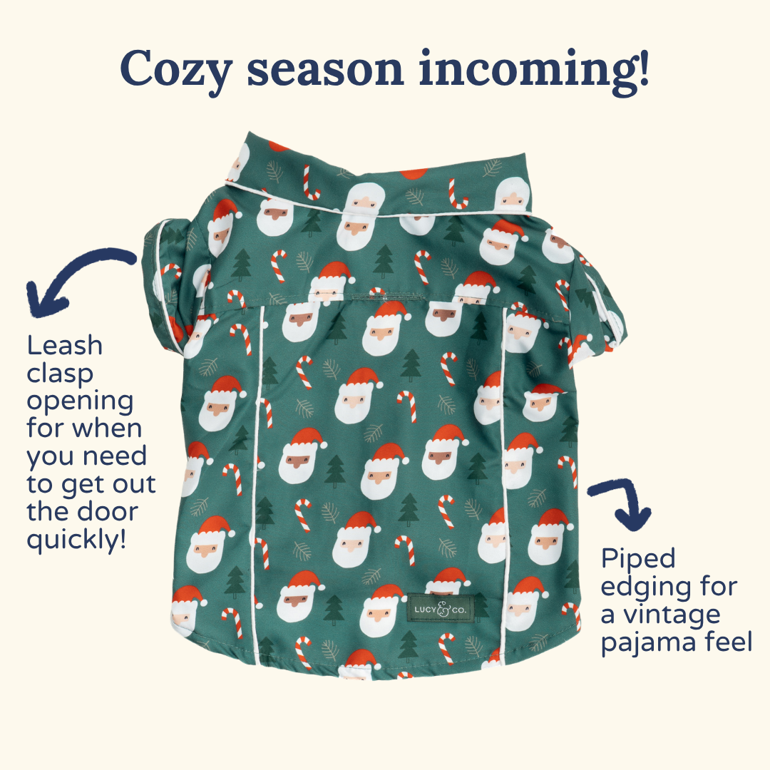 Santa Land Pajamas + Human Eye Pillow