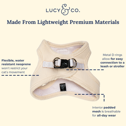 Ever So Sweet Corduroy Step-in Cat Harness
